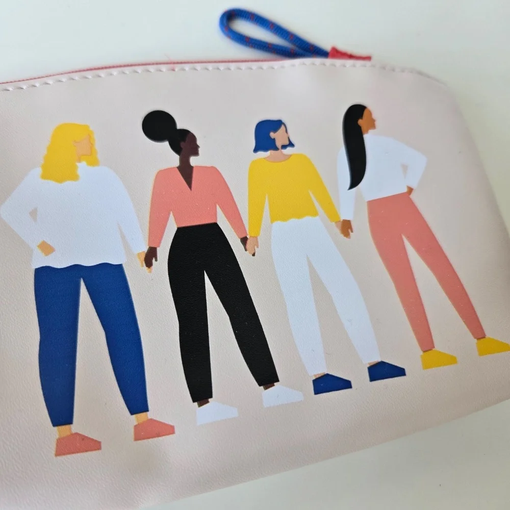 🌺 ipsy Multicolor Women Illustration Pouch - Picture 3 of 8